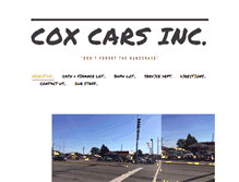 Tablet Screenshot of coxcarsinc.com